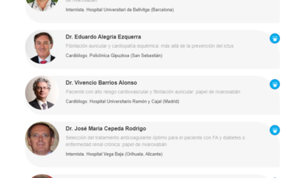 Participación en webinar nacional sobre los dilemas en la prescripción de ACOD en la FANV. Papel de rivaroxabán: 10 claves
