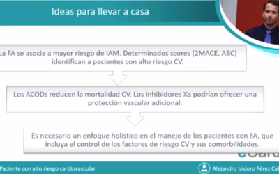 Tres ideas clave para el manejo del paciente con FA con alto riesgo cardiovascular